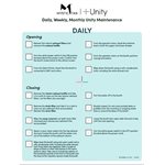 Double sided maintenance checklist